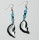 Hematite Earring with silver color finding