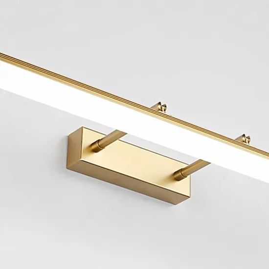 Modern LED Wall Lamp - Golden/Chrome/Black, 40CM/50CM, 9W/12W, Mirror Front Light, Aluminum Bathroom Vanity & Makeup Lamp