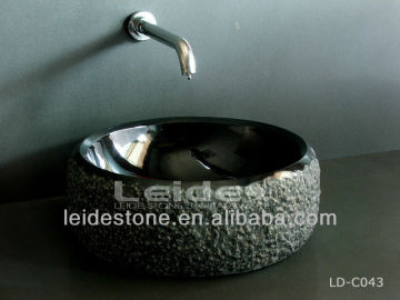 Granite bathroom sink stone countertop basin sink