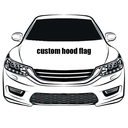 Custom Hood flag 3.3X5FT Car Hood Cover Flag
