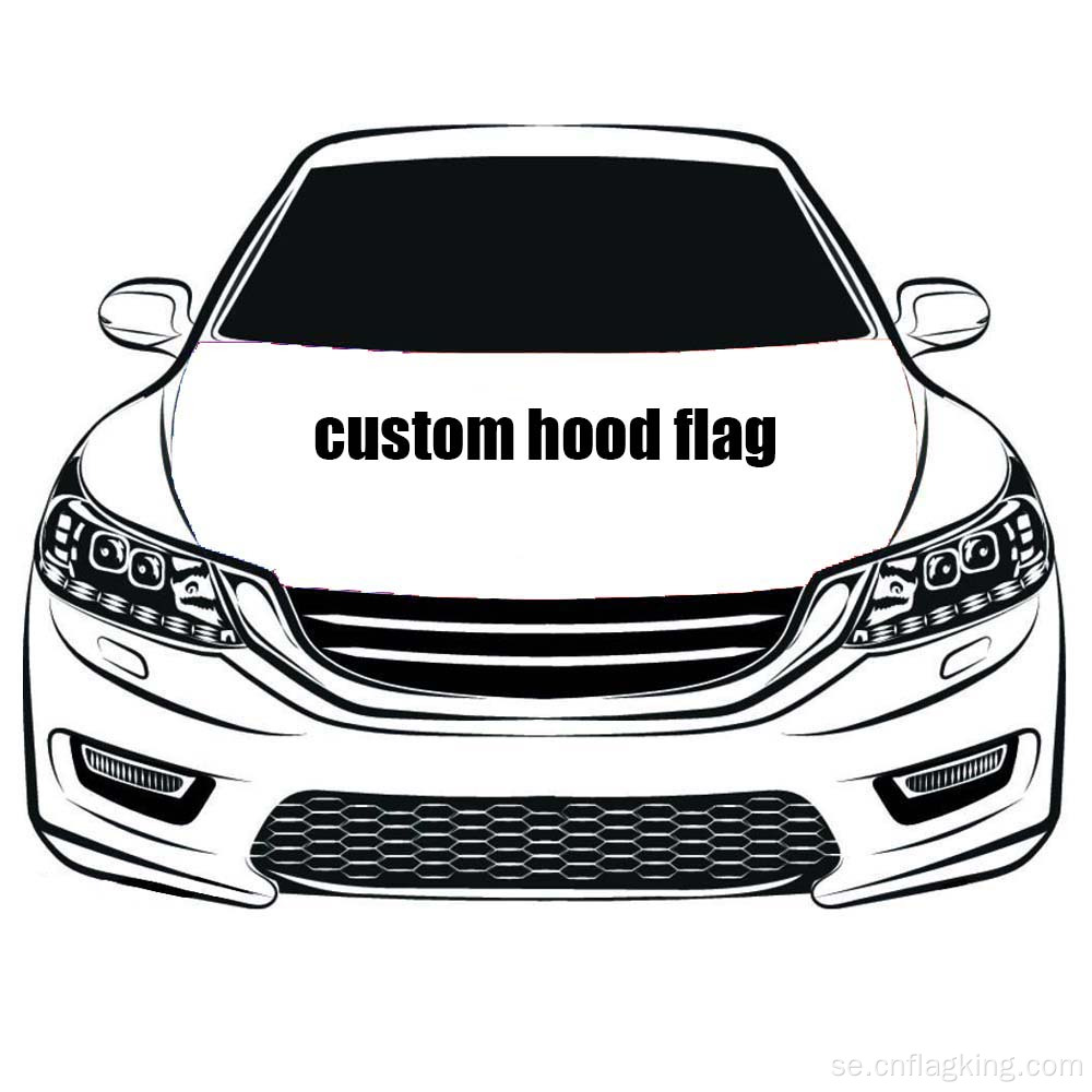 Anpassad Hood-flagga 3.3X5FT Car Hood Cover Flag