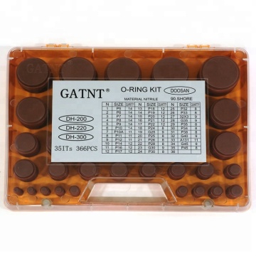 Gatnt Nitrile O -Ring Kit Box - 366pcs untuk Doosan Excavator