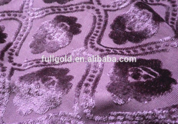 100% polyester knitting jacquard velvet fabric/burnout velvet fabric