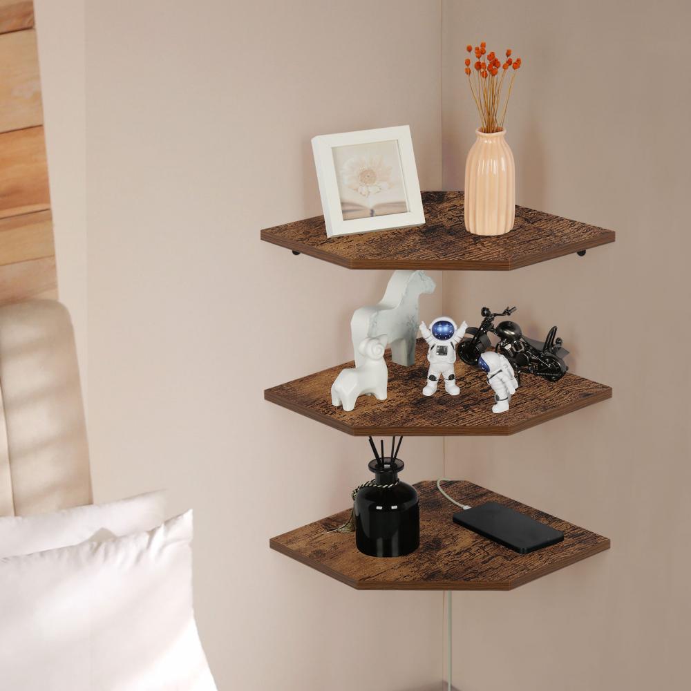 Floating Corner Shelves