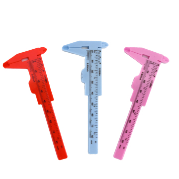 Double Stencil Plastic Vernier Tattoo Measuring Ruler Caliper 80/150MM