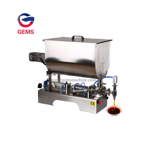 Máquina de llenado de líquido viscoso de 500 ml de pasta neumática