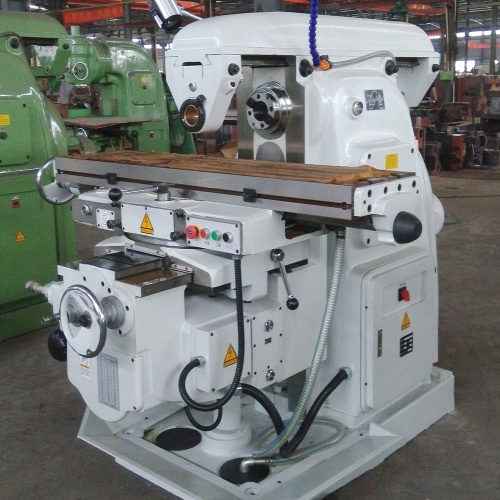 Milling Machine With DRO Rotary Table Metal Processing Gear Driven Knee-type Milling Machine Factory