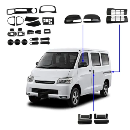 ABS Imitation Carbon Fiber Trim Interior Accessories for Toyota Town Ace 2021-2024