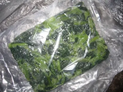 frozen foods vegetables spinach