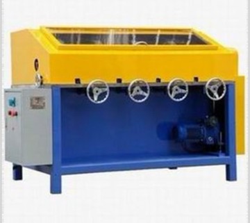 Semiautomatic tube polishing machine for heating element