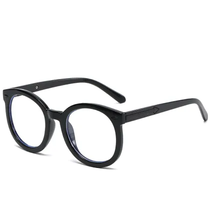 BLONGU Retro Round Frame Blue Light Ray Blocking Glasses