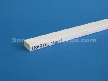 Extruded pvc cable trunking 18*9mm