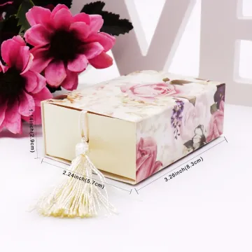 Luxury Flower Pattern Drawer Gift Packing Paper Box