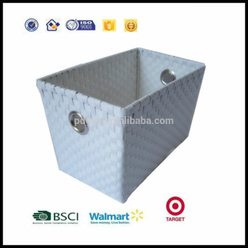 2016 Hot sall pp belt promotional decorative storage basket for living at home storage box