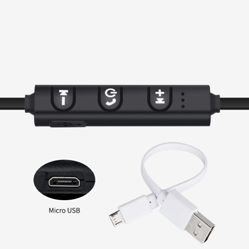 Bluetooth nirkabel olahraga murah di telinga Headphone tahan air