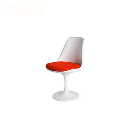 Eero Saarinen Red Cushion Tulip Swivel Chair