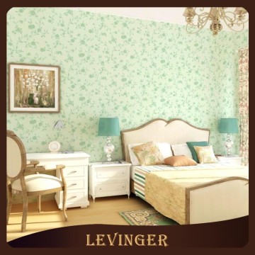 Levinger Decorative Cozy Green Floral Home Decoration Wallpaper
