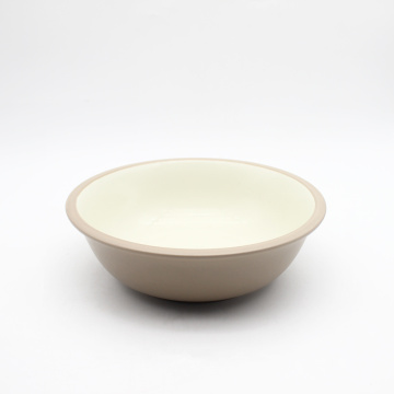 En gros, vaisselle en céramique en porcelaine ronde restaurant Famille Famille Stoneware Dessert Teller Dinner Bowl