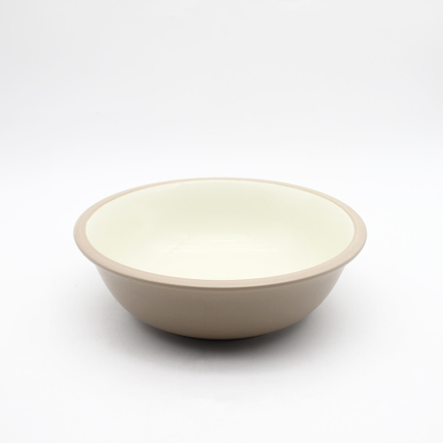 En gros, vaisselle en céramique en porcelaine ronde restaurant Famille Famille Stoneware Dessert Teller Dinner Bowl