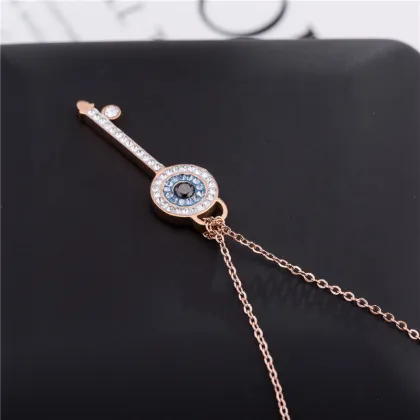 Wholesale Key Jewelry Necklace Rose Gold With Diamonds