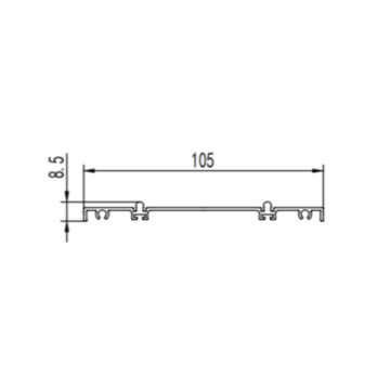 Sistema de puertas correderas Moldes de extrusión de perfil de aluminio