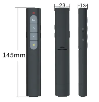 2.4G Rechargeable Wireless Laser Presenter with USB Receiver - OEM/ODM Supported