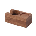 Tamping Station Espresso Tamper Holder with solid wood