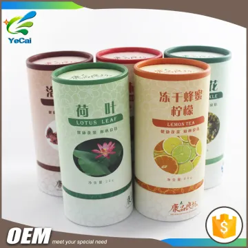 Factory wholesale printing cardboard paper tube packaging, tea tube gift box