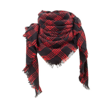 Scarves Wrap Scarf Fashion Women Men Unisex Warm Long Shawl Wraps Large Scarves Knit Cashmere Tassel Plaid Winter Scarves