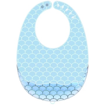 Bib de bébé en silicone nourricière sans BPA translucide BPA