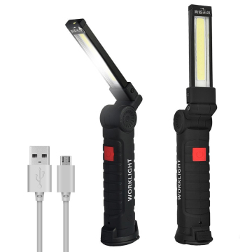 Ihualite μαγνητικό πτυσσόμενο φορητό USB επαναφορτιζόμενο φώτα LED με γάντζο