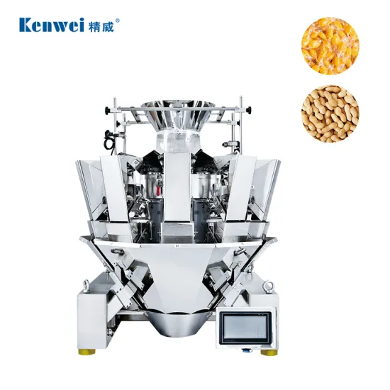 10-Head Multihead Weigher Packaging Machine for Dried Fruits with Combination Scale