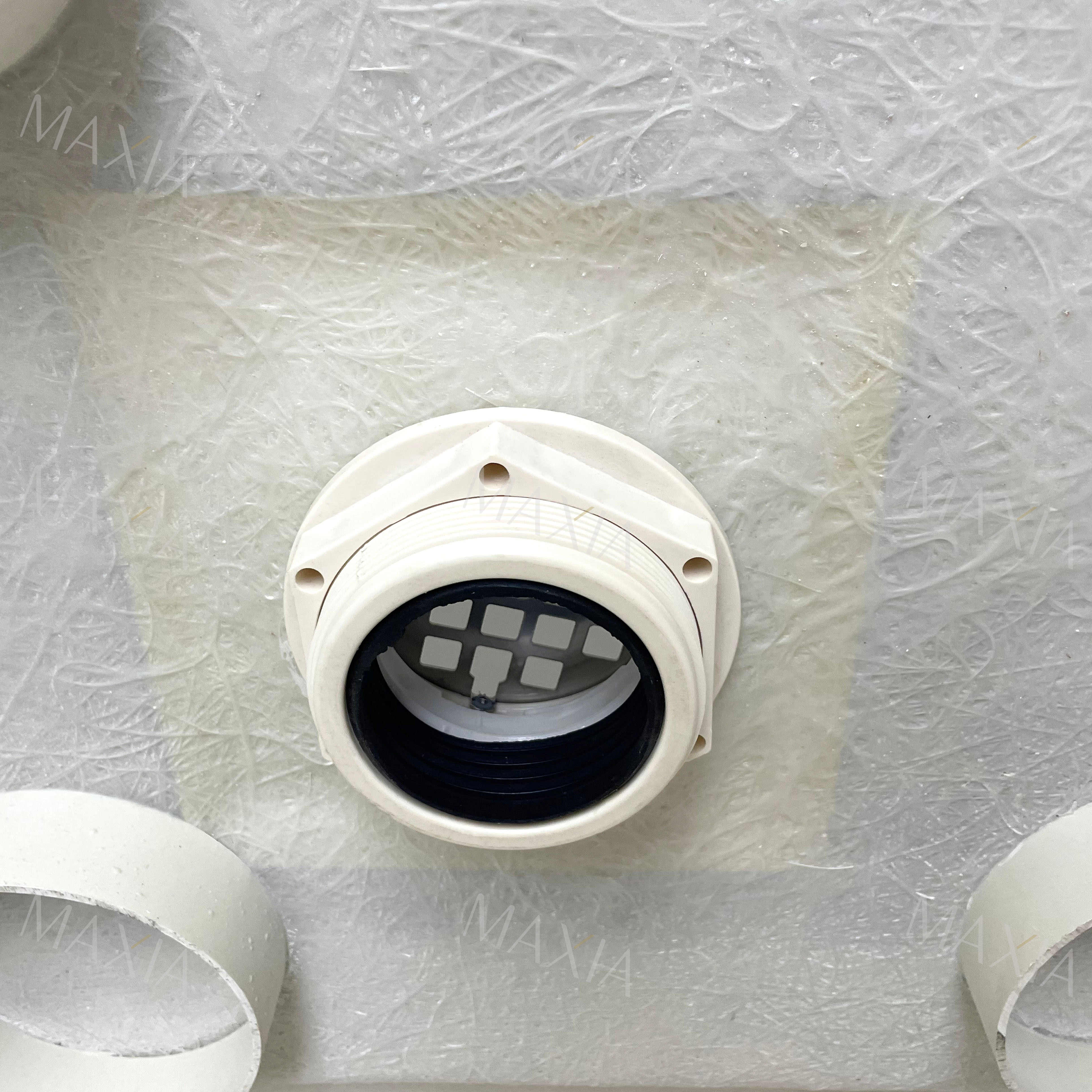 Белый прямоугольный душ поднос