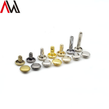Rivet cap berganda untuk kraf kulit: pelangi keluli tahan karat yang ditetapkan dalam saiz 8mm dan 9mm