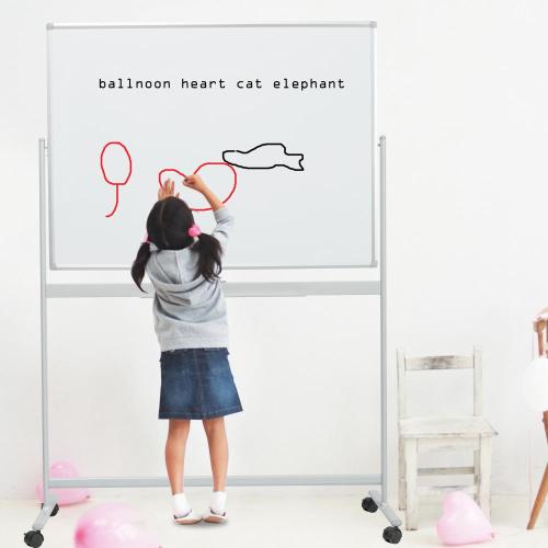 mobile double sided magnetic white boards