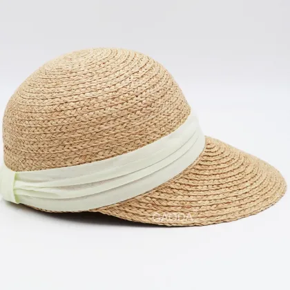 Girls golf hat sports raffia straw baseball hat