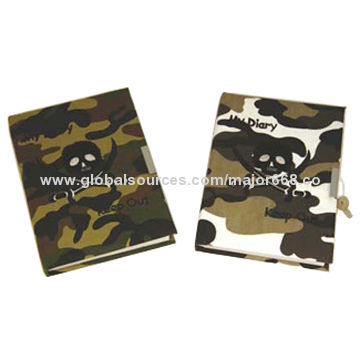 Notebooks with lock and camouflage printing, customized designs are acceptedNew