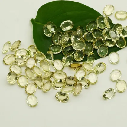 Natural Lemon Crystal Egg Shape Beautiful Lemon Quartz
