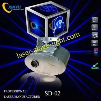 Sd-02 New Design Ellipse Blue Animation Light With Sd Card