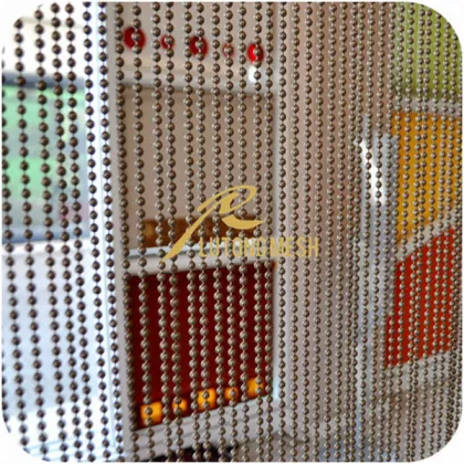 Curtains made with beads/string curtain with metal beads