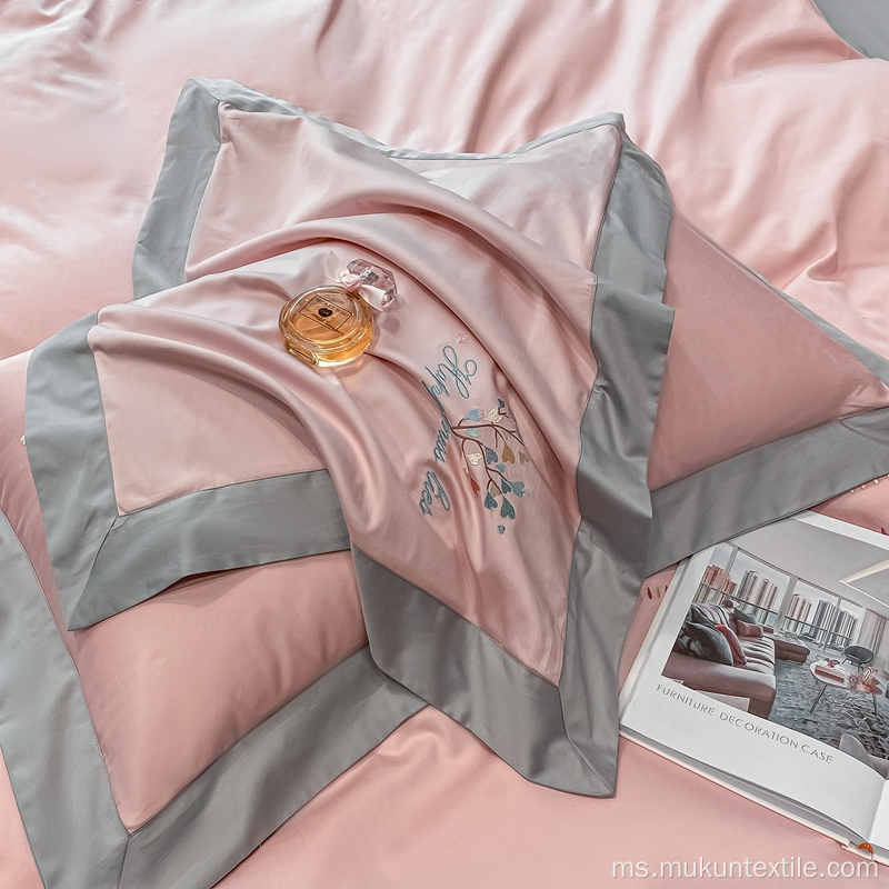 Bedsheet musim sejuk 100% set tempat tidur kapas organik