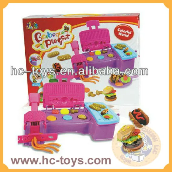 Kids toys kids dough,Wonderful kitchen toy colour dough,BBQ Dough Playset