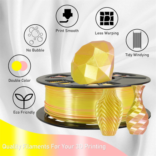 Silk Dual-Color PLA Filament 1.75mm