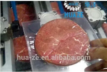 Beef steak automatic thermoforming vacuum packaging machine