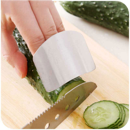 vanzlife stainless steel kitchen three finger guard chopping finger protector cutting vegetable to protect hand fighers