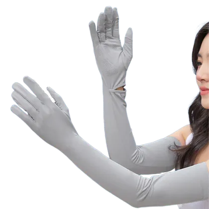 Women's Summer Cycling Ice Silk Sunscreen Sleeve Thin Driving Arm Cover