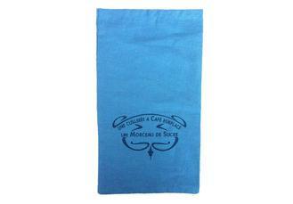 Blue Cotton Candy Drawstring Pouch Silk Screen For Food Pac