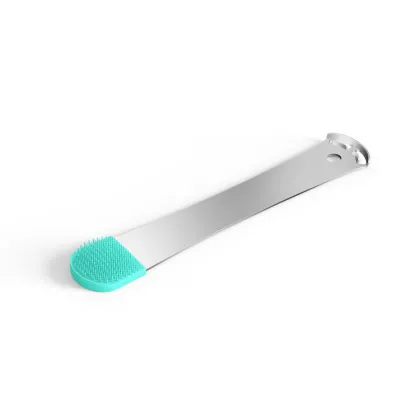 Tongue Coating Brush Silicone Tongue Scraper for Dental Care Cleaning
