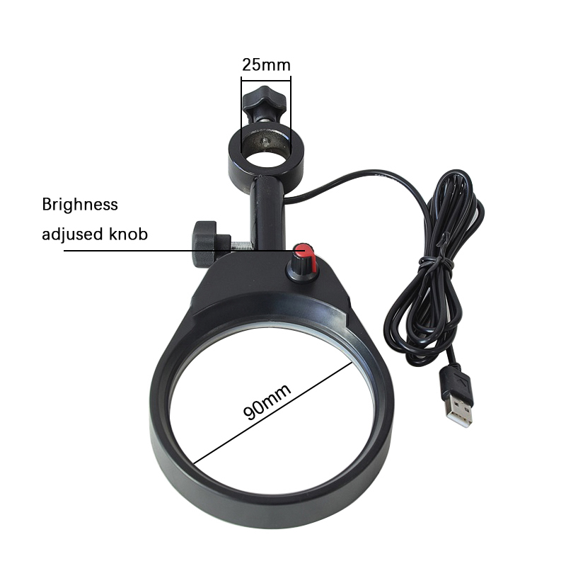 LED SMD Adjustable Ring Side Light Illuminator Lamp Fill Light For Video Camera Stereo Microscope Illumination LED