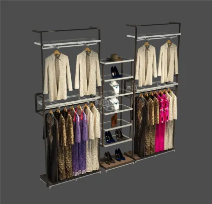 Magical Cloth Store Portable Gold Dress Display Racks